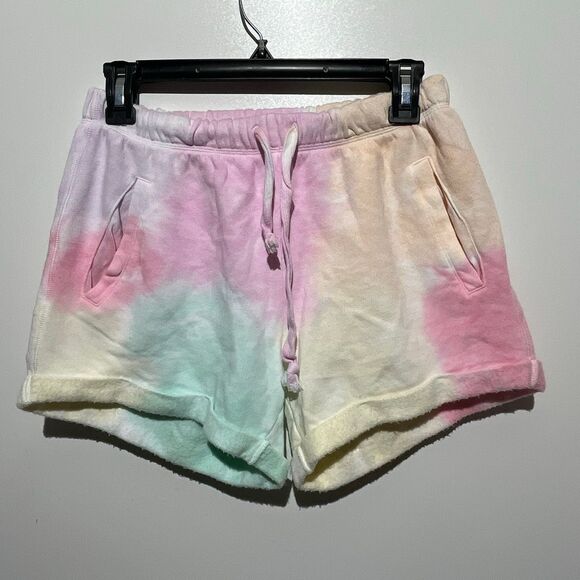 Victoria's Secret Pink Varsity Shorts Multi Color Tie Dye Size X-Small - Picture 2 of 7